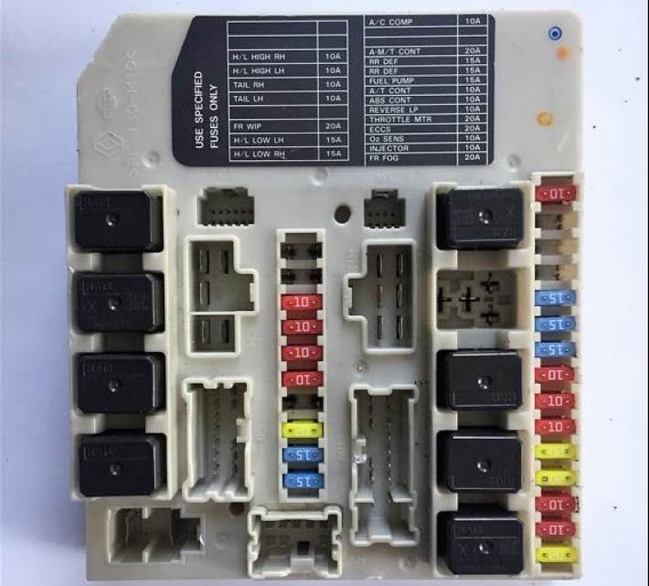 Ниссан ноут блок предохранителей схема