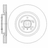 Диск тормозной передний (HI-Q) Infiniti FX II (S51) 08-/ Q60 13- / Q70 13- / Nissan 370 Z (Z34) 09- SD4228