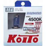 Лампа высокотемпературная Koito Whitebeam Premium H4 12V 60/55W (135/125W) 4500K P0744W