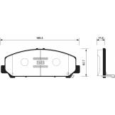 Колодки тормозные дисковые передние (HI-Q) Infiniti QX56/80 (Z62) /  TA60 Armada NEW SP1448