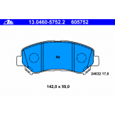 Колодки тормозные передние (ATE) Nissan Qashqai J10  / Nissan X-Trail T31 13046057522