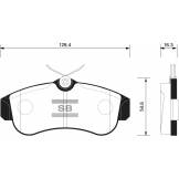 Колодки тормозные передние (без ABS) Nissan Almera N16 / Primera P10 / Primera P11 SP1581