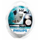 Лампа головного света H4 12V 60/55W P43t +100% X-treme Vision PHILIPS (комплект 2шт.) 12342XVS2