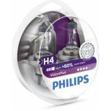 Лампа H4 VisionPlus 12V 60/55W P43t-38 (компл.2шт) PHILIPS 12342VPS2 12342VPS2