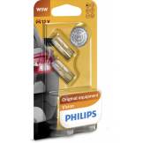 Лампа W5W 12V 5W W2.1X9.5d (компл.blister 2шт) PHILIPS 12961B2 12961B2