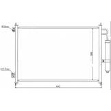 Радиатор кондиционера (RCL) Nissan X-Trail T31 CN2021