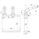 Радиатор отопителя салона NISSAN BLUEBIRD U14 / SUNNY B14 / PRIMERA P11 95-01 STDT073950