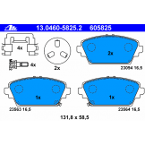 Колодки тормозные передние ATE Nissan Primera P12 '02-06 13046058252