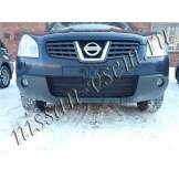 Защитная сетка радиатора в бампер (ЧЕРНАЯ) Nissan QASHQAI J10 '2007-2010 NQAS0610BLACK